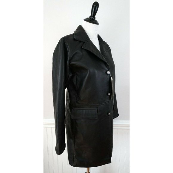 Gruppo Italiano Jackets & Coats Gruppo Italiano Tessile Black Soft Leather Jacket Poshmark